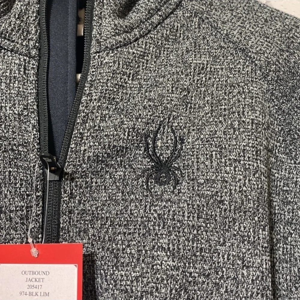 Spyder Black and Gray 1/4 Zipper Jacket - Picture 5 of 9